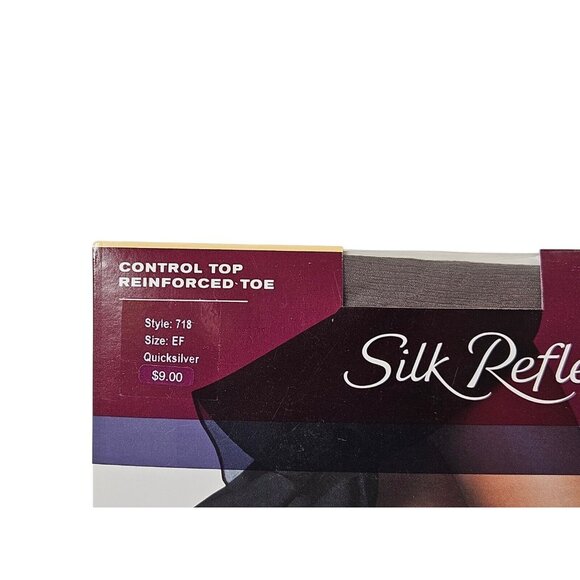 Hanes Silk Reflections Silky Sheer 718 Control Top Reinforced Toe Pantyhose EF - Picture 3 of 6